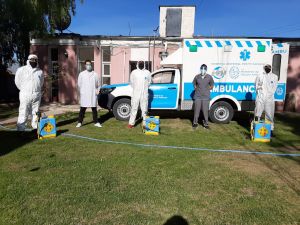 Vialidad Provincial realizó tareas de sanitización en Los Antiguos y Lago Posadas