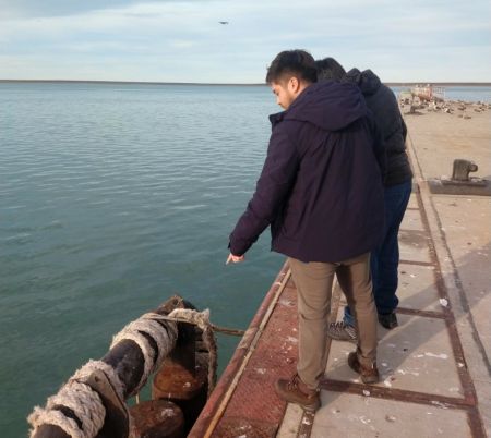 Iniciaron las refacciones en el muelle de Puerto San Julián