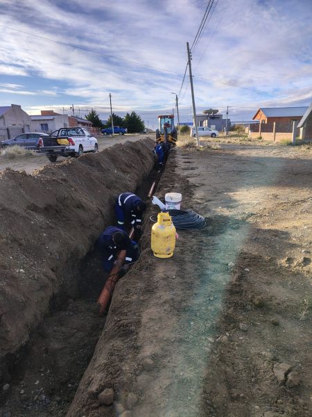 Extensión de la red de cloacas en Piedra Buena