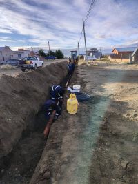 Extensión de la red de cloacas en Piedra Buena