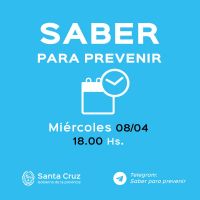 Saber para prevenir | Miércoles 8 de abril | Actualización 18 horas