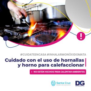 Recomiendan no usar hornallas ni horno para calefaccionar los ambientes