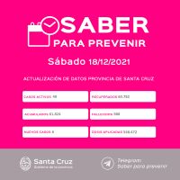 Saber Para Prevenir | Informe Epidemiológico | Sábado 18 de diciembre