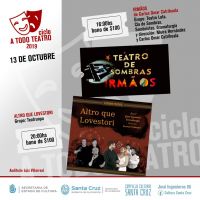 El ciclo “A todo teatro” trae dos nuevas propuestas para este próximo domingo