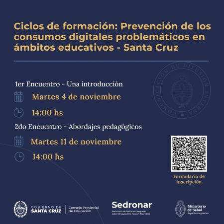 Ciclo de Formación Docente: Prevención de Consumos Digitales Problemáticos