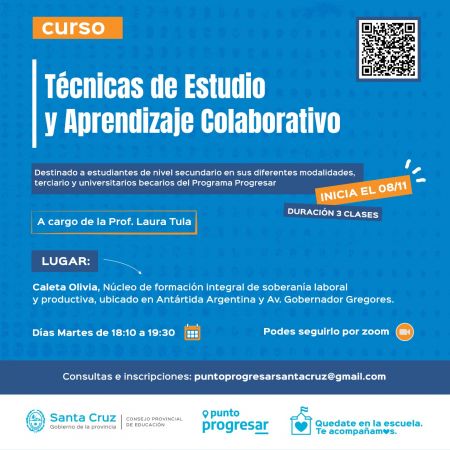 Convocan a inscribirse en el curso “Técnicas de estudio y aprendizaje colaborativo”