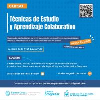 Convocan a inscribirse en el curso “Técnicas de estudio y aprendizaje colaborativo”