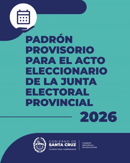 Está disponible el Padrón Provisorio para el Acto Eleccionario de la Junta Electoral Provincial