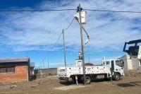 Trabajo de SPSE en los 500 Lotes de Puerto San Julián.