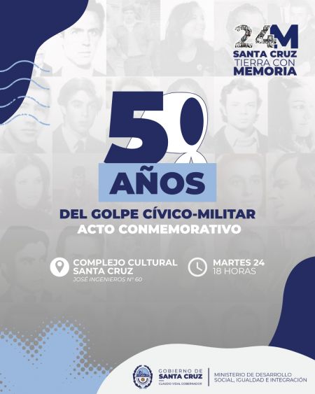 Acto en Río Gallegos: 24M Santa Cruz, tierra con memoria