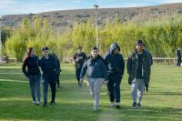 Alumnos del Club de la Indu N° 4 en el Campamento Científico de Piedra Buena