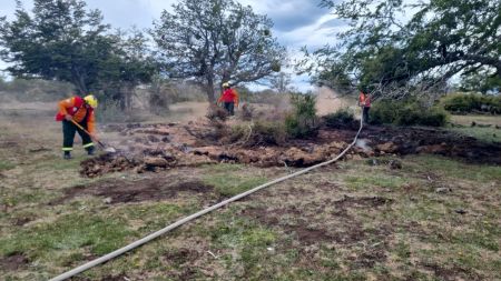 El CAP intervino ante un incendio forestal en Río Turbio