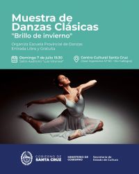 La Escuela Provincial presentará muestra de estudiantes de Danzas Clásicas
