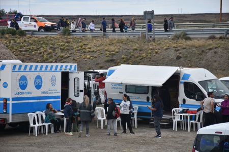 Salud en la peregrinación a la virgen de Güer Aike.