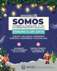 El Ministerio de Desarrollo Social invita a la comunidad a la jornada de cierre de año "Somos Desarrollo"