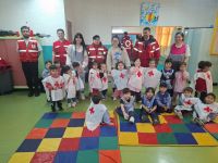 El Jardín de Infantes N° 35 junto a la Cruz Roja vivió una jornada de prevención