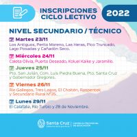 Inscripción Virtual Ciclo Lectivo 2022: Nivel Secundario y Técnico