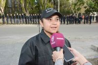 Gisella Castillo, Cabo primera del Departamento de Relaciones Públicas de la Policía de Santa Cruz