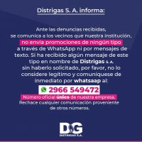Comunicado oficial de Distrigas S.A.