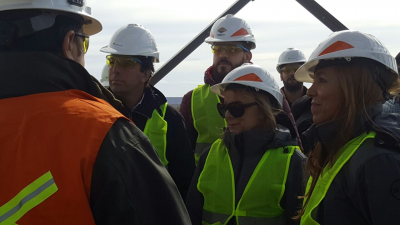 Alicia Kirchner visitó las obras del Proyecto Incremental Área Magallanes