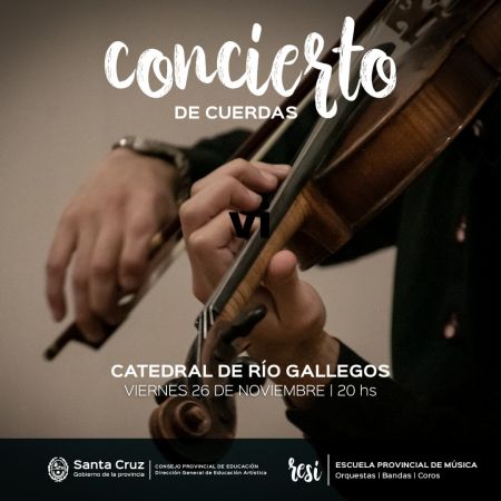 Invitan a un nuevo concierto de la Escuela Provincial de Música Re Si