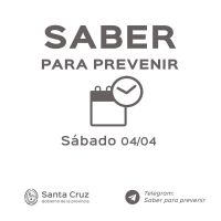 Saber para prevenir | Sábado 4 de abril | Actualización 20.30 horas