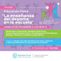 Invitan a participar de la última jornada del Curso “Educación Física desde una perspectiva de derechos”