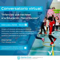 Nuevo Conversatorio Virtual: “Infancias que hackean a la Educación Física Escolar”