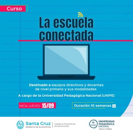 Se encuentra abierta la inscripción al Curso “La escuela conectada”