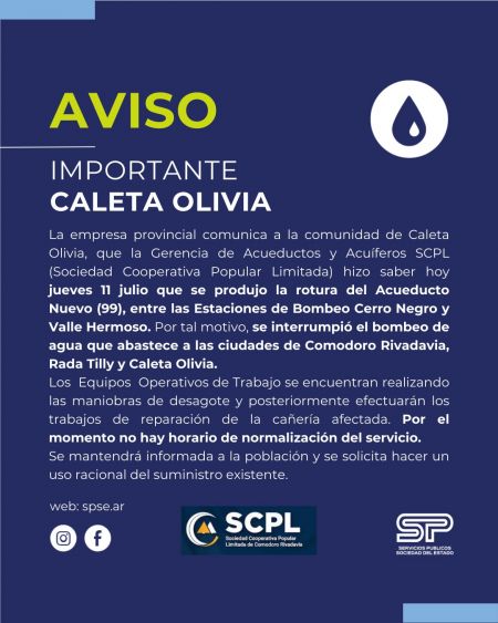 Comunicado de Servicios Públicos