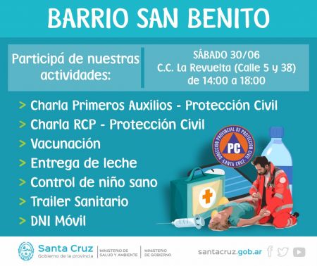 Tráiler de Salud y DNI en el Barrio San Benito