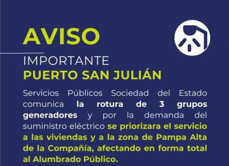 Comunicado de Servicios Públicos