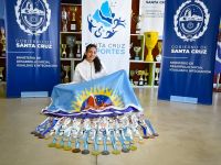 La nadodora santacruceña visitó al Secretario de Deporte