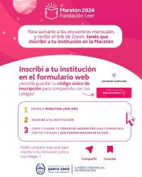 Educación invita a participar de la Maratón Nacional de Lectura 2026