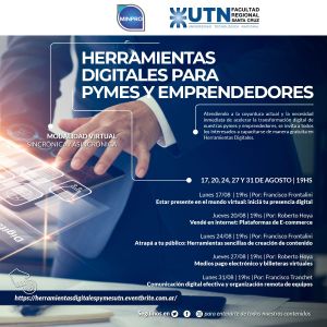 Se encuentran abiertas las inscripciones para el curso “Herramientas Digitales para Pymes y Emprendedores”