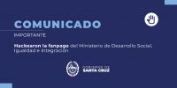 Hackearon la fanpage de la Cartera de Desarrollo Social, Igualdad e Integración