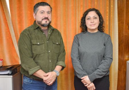 Diego Procopio junto a Aida Seguel.