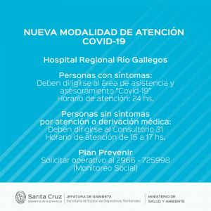 Nueva modalidad de atención para realizar los test a personas con síntomas y sin síntomas de COVID – 19
