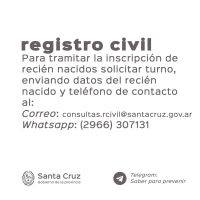 El Registro Civil habilita turnos online para inscribir a recién nacidos