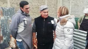 Alicia visitó el Boxing en el marco de la velada Patriótica