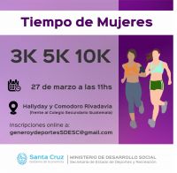 Invitan a participar de la maratón “Tiempo de Mujeres”
