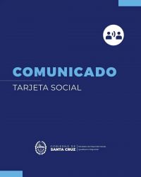 Comunicado: Acreditaron la tarjeta social