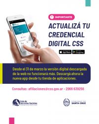 Importante: Actualizá tu Credencial Digital de la Caja de Servicios Sociales