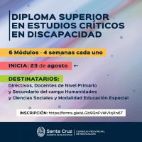 Educación desarrollará un Nuevo Diploma Superior en Estudios Críticos en Discapacidad