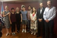 Alicia se reunió con representantes del Centro de Estudiantes de Santa Cruz