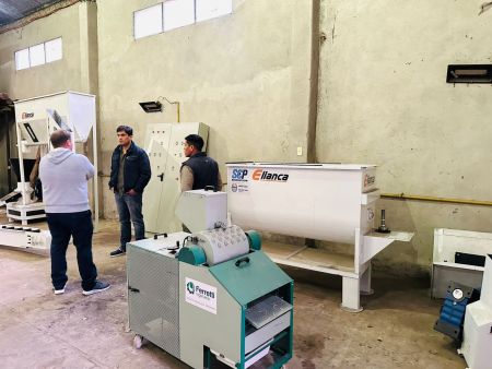 La planta peletizadora de Los Antiguos entra en su etapa final