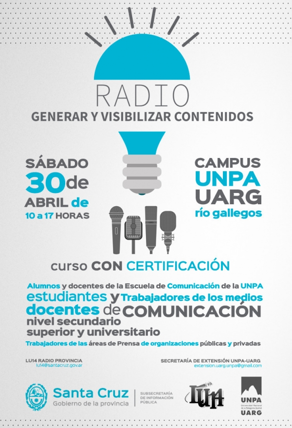 CURSO DE CAPACITACIÓN RADIO. GENERAR Y VISIBILIZAR CONTENIDOS