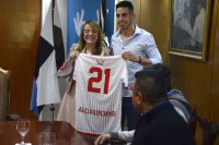 Alicia recibió a jugadores del Club Diablos Rojos