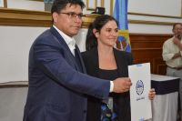 Asunción de Belén Elmiger al cargo de ministra de Gobierno.