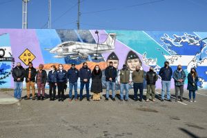 Alicia acompañó la inauguración del mural conmemorativo por los 40 años de la Gesta de Malvinas